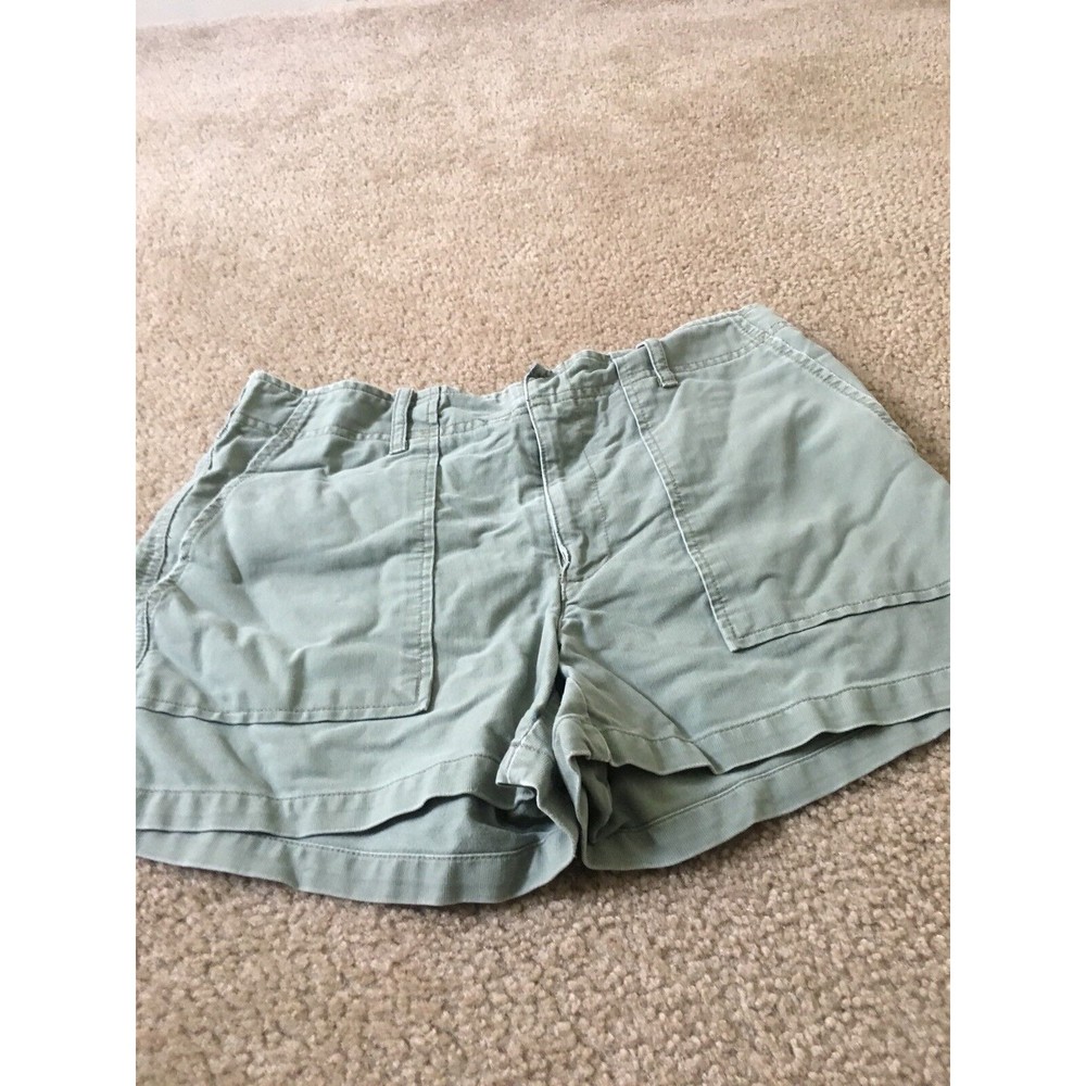 American Eagle Women's Green Mini Shorts Pockets Size 6 Casual